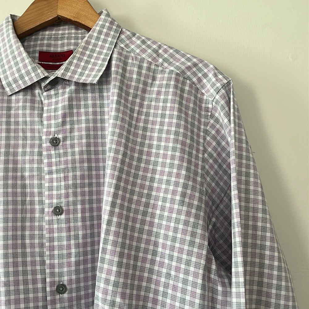 Alfani Fitted Performance Men’s Button Down Shirt - image 3